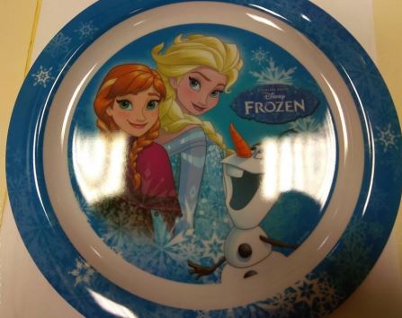 Ανάκληση πιάτου μελαμίνης Disney Frozen